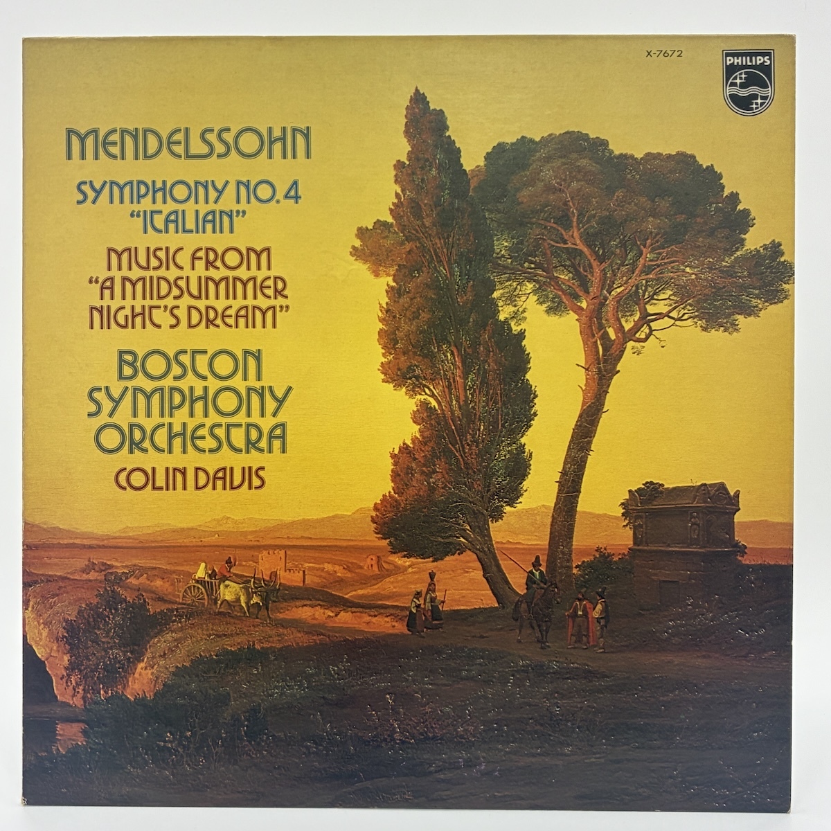 コリン・デイヴィス Colin Davis メンデルスゾーン Mendelssohn 劇音楽 真夏の夜の夢 交響曲 LP 12インチ X-7672 PHILIPS クラシック