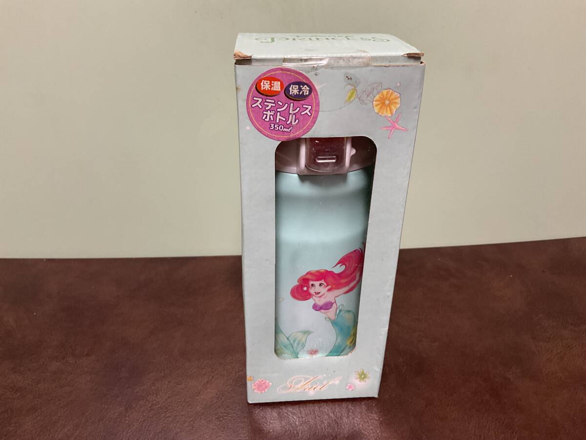 F新品★ディズニー リトルマーメイド アリエル 保冷保温ステンレスボトル 350ml 非売品