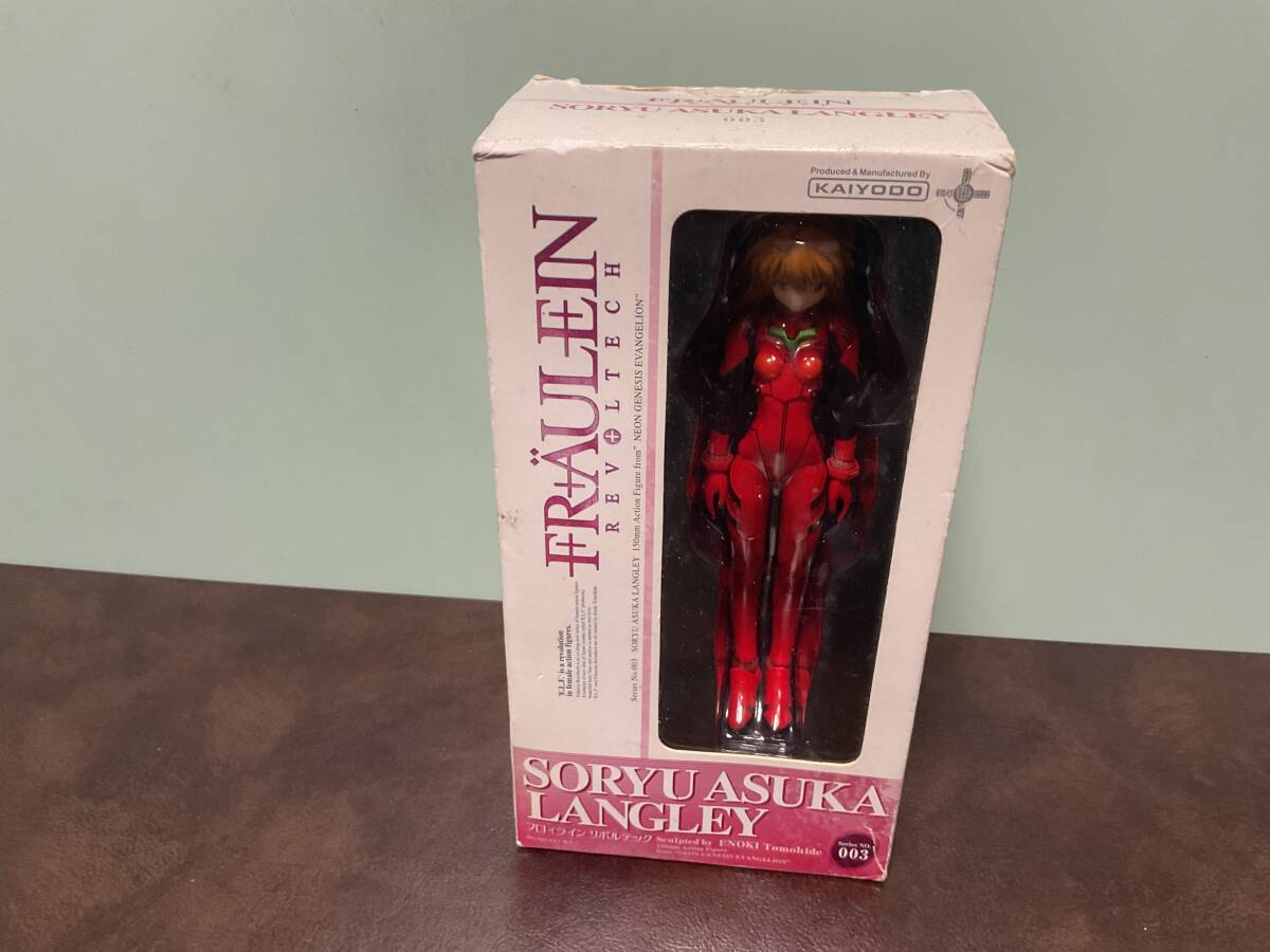 新品訳あり1★ 新世紀エヴァンゲリオン フロイラインリボルテック No.003 惣流・アスカ・ラングレー 1/10 可動フィギュア 海洋堂