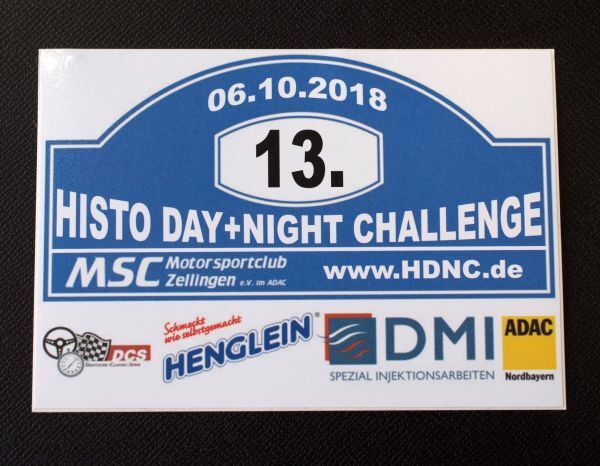 ◎ ADAC ステッカー HISTRO CHALLENGE MSC DMI 樹脂フィルム製 105×75㎜ porsche audi vw bmw mini mercedes ベンツ opel euro ocitys