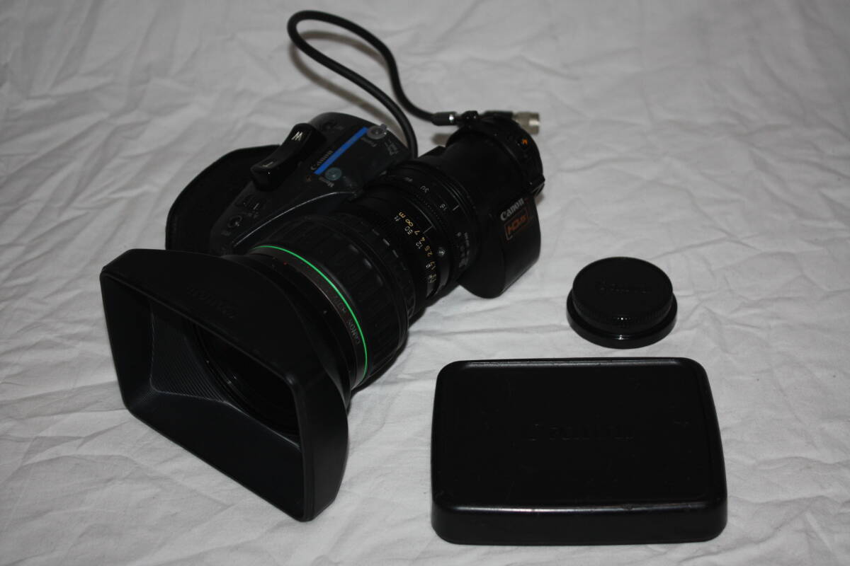 Canon HJ16×8B IRSD SX12　放送用HDビデオレンズ　16:9 2/3インチ B4マウント　エクステンダー付き　（検索：ビデオカメラ、XDCAM、NXCAM)