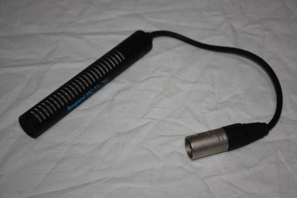 送料無料！　Ikegami MC-11C　美品　鋭指向性マイク（検索：ビデオカメラ、XDCAM、NXCAM、HDR-、HXR-、AG-AC、AJ-PX）