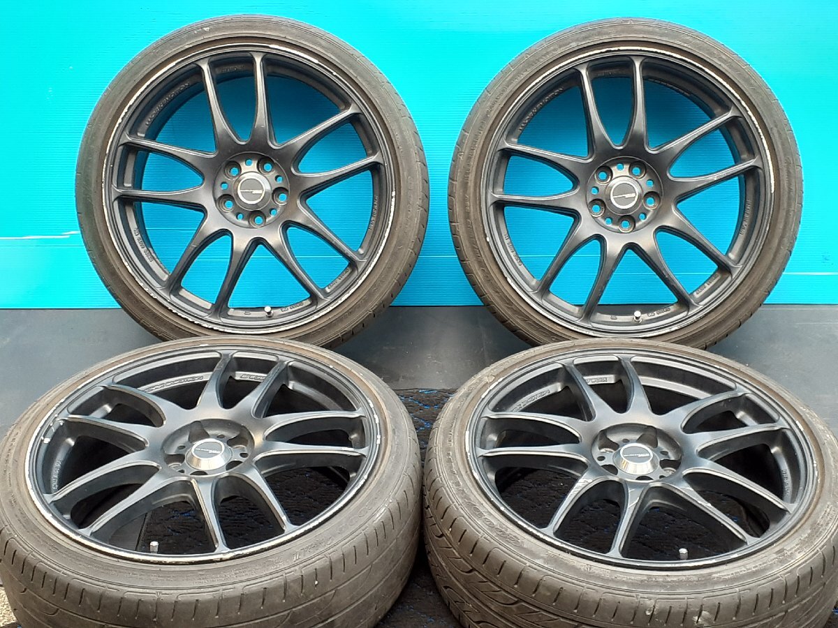 WORK EMOTION Kiwami 極 アルミホイール 4本 18インチ 7.5J +47 PCD100 5H GOODYEAR EAGLE LS2000 215/40R18 4本