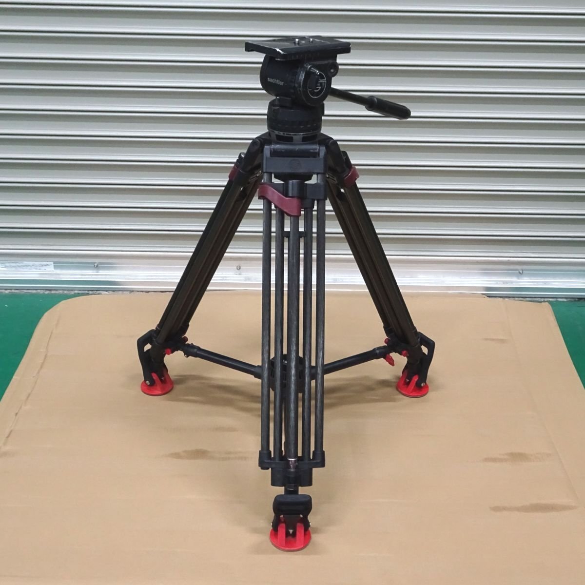 Sachtler DV15 カーボン３段三脚セット（ミッドスプレッダー・スピードロックタイプ/100mm径）【中古/動作品】#436817