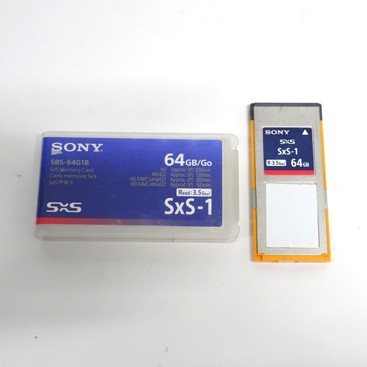 SONY SBS-64G1B SxS-1 メモリーカード 64GB XDCAM用（複数在庫・フォーマット済）【中古/動作品】#440004-9