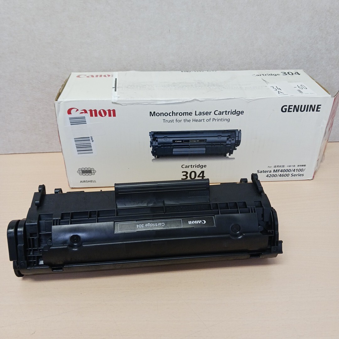 y120205k　CANON 【純正品】キャノン　トナーカートリッジ304 純正品　ブラック BK 