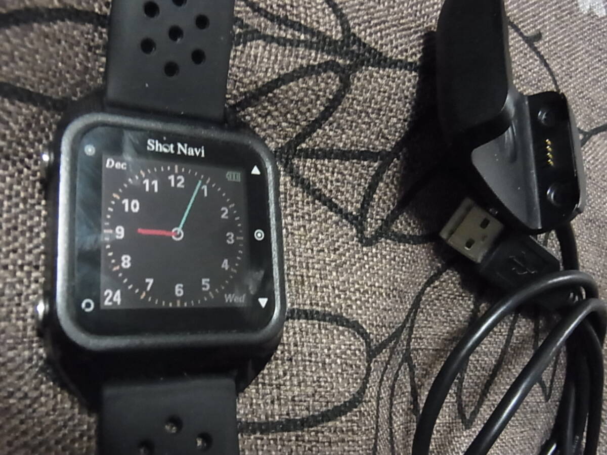 Shot Navi GPS ゴルフナビ HuG Beyond ブラック ウォッチ ハグビヨンド 　動作確認済　