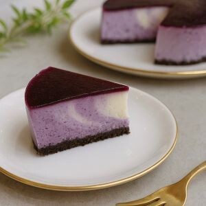 ABCクッキングレシピ＊1dayレッスン「ブルーベリーのグラデーションレアチーズケーキ」