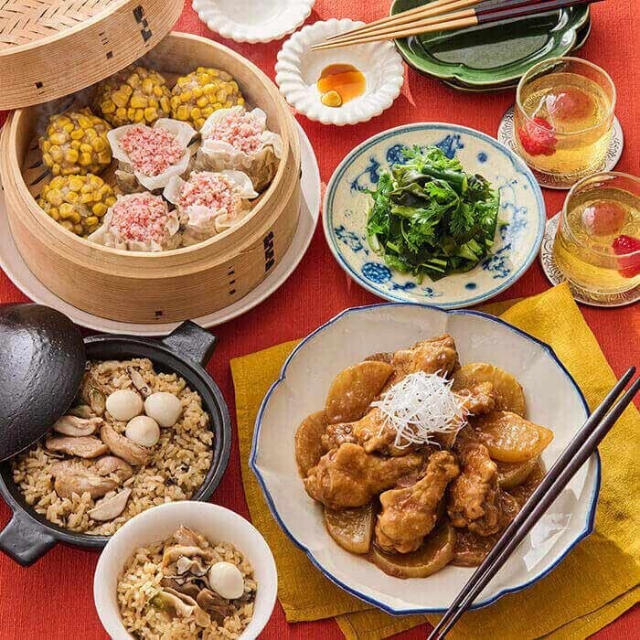 ABCクッキング＊紙レシピ＊2025年12月A「肉汁あふれる焼売と骨付き鶏のオイスター蒸し」料理＊バリエーションクラス＊