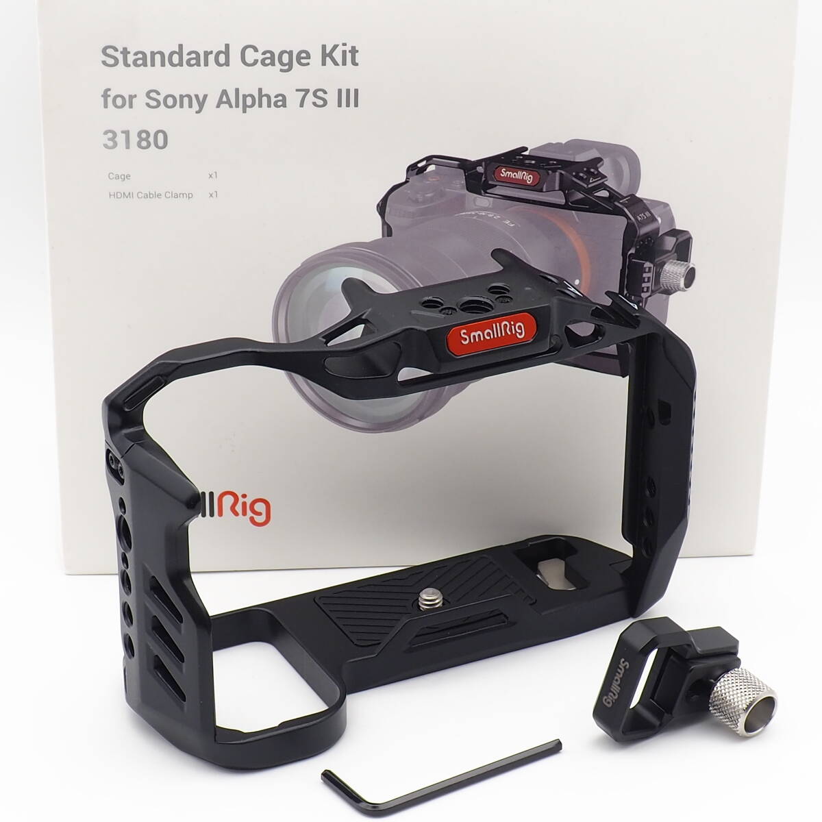 SmallRig 3065 for SONY α7SIII フルケージ キット 3180D マグネシウム製超軽量 HDMIケーブルクランプ付 従来タイプより40%軽量 中古美品
