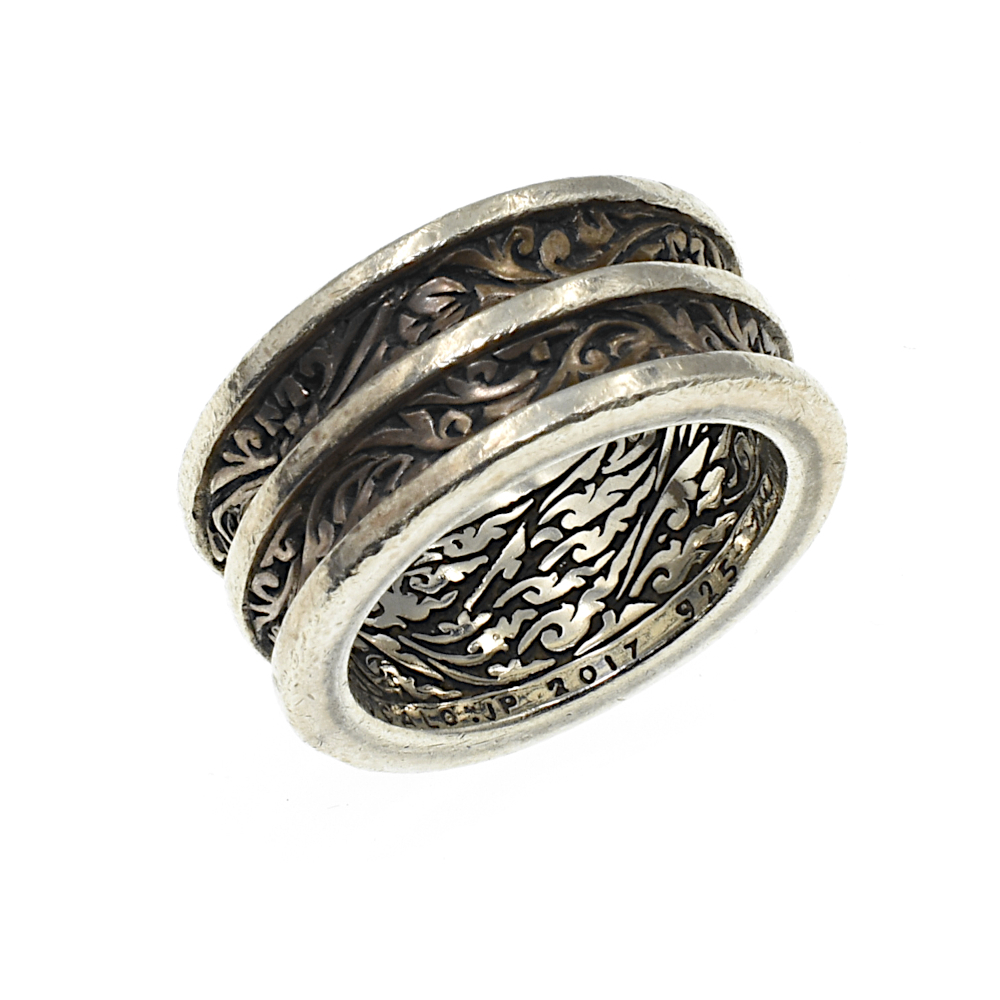 【A02655】ZOCALO ソカロ ダブル・アイビー・リング 2017 指輪 SV925 シルバーリング