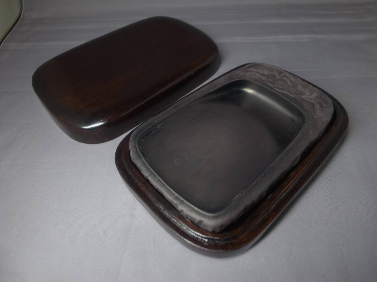 ★硯★花★唐木箱★書道具★中国美術/端渓/唐物