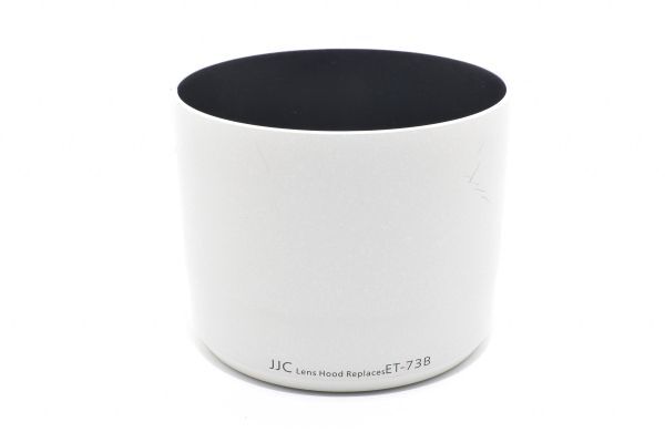 RU132★JJC製 レンズフード 白色 キャノン Canon ET-73B 互換 EF70-300mm F4-5.6L IS USM用