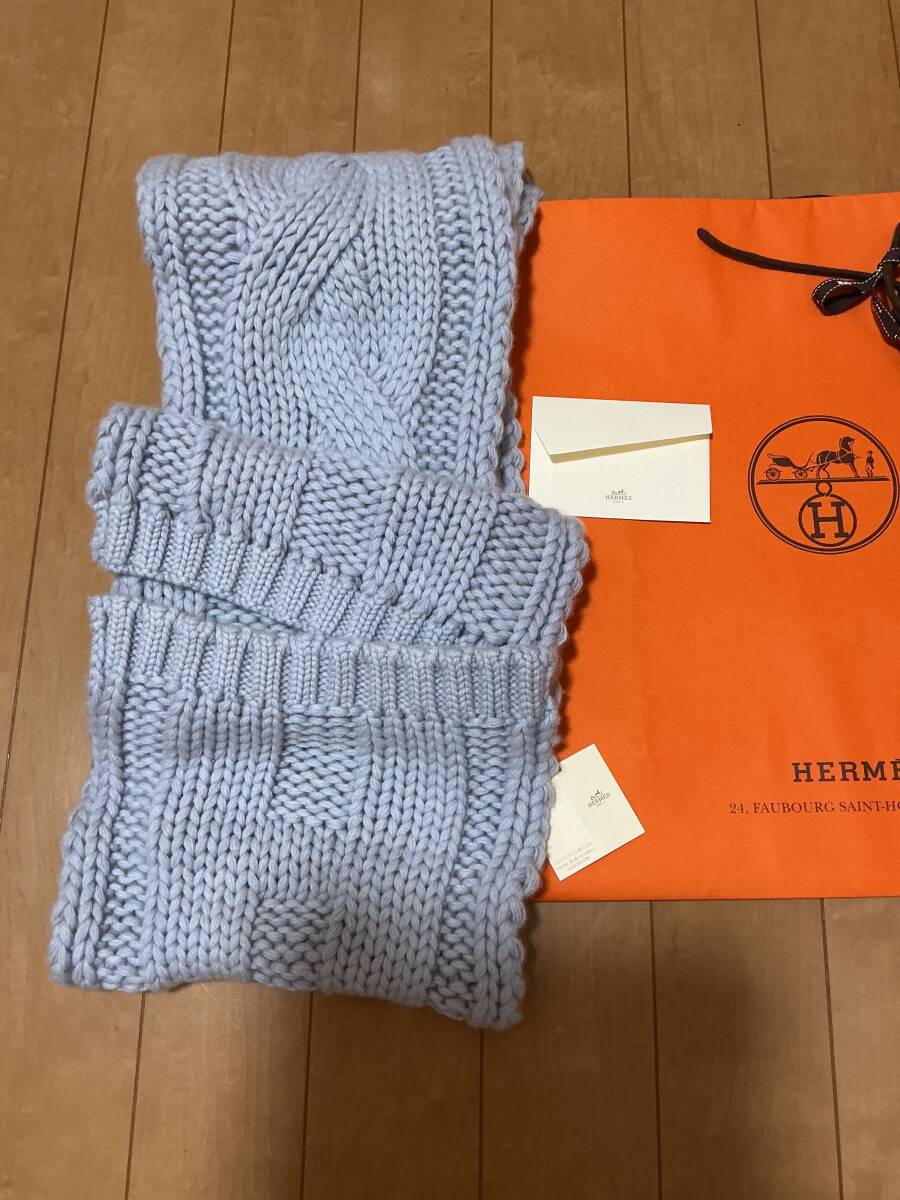 HERMES エルメス　マフラー　大判　男女可