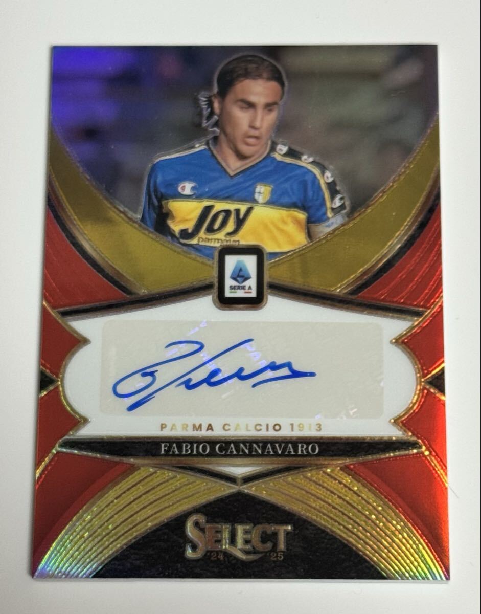 Fabio Cannavaro カンナバーロ Panini Select Serie A 2024-25 Auto サイン 直筆 Parma 直筆サインカード topps epoch