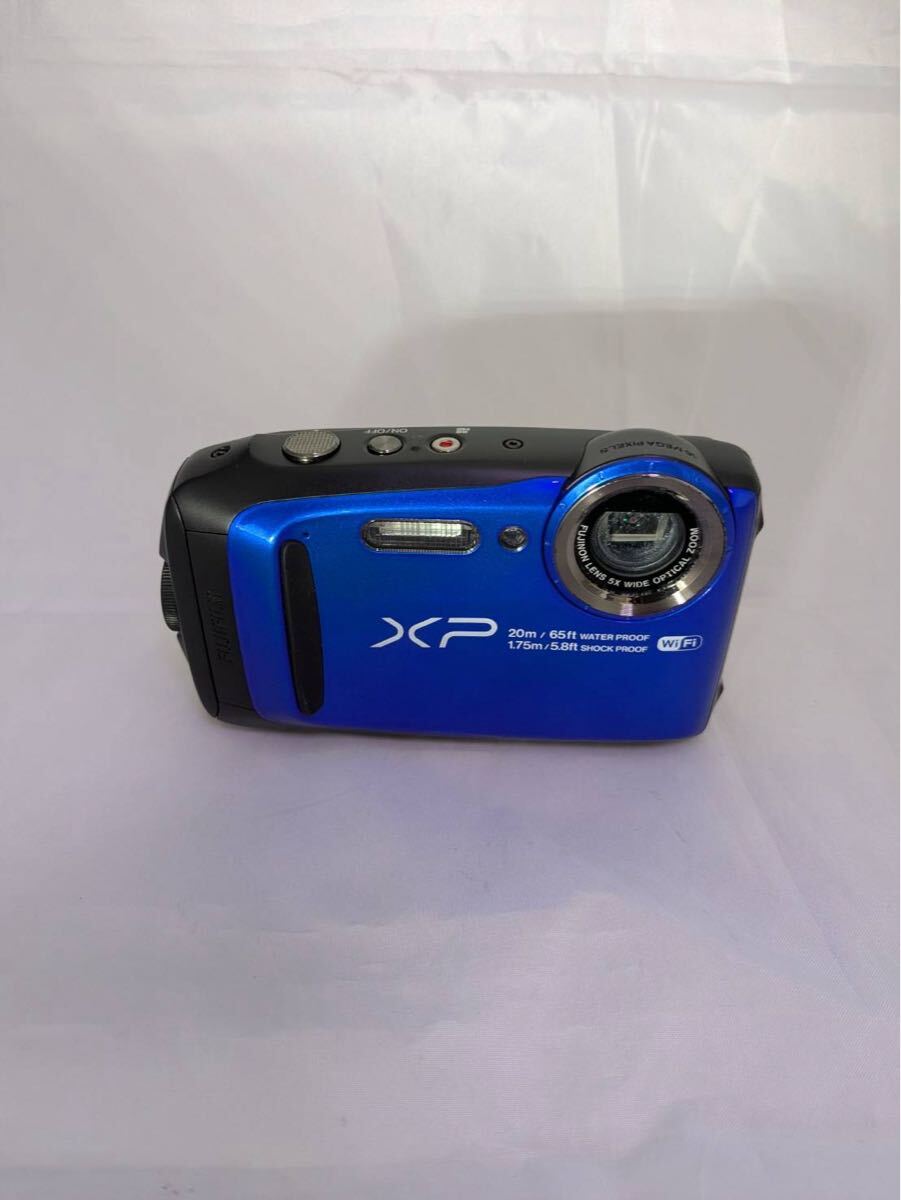 美品★FUJIFILM FinePix XP120 コンパクトデジタルカメラ 富士フイルム ブルー 防水 #10241★