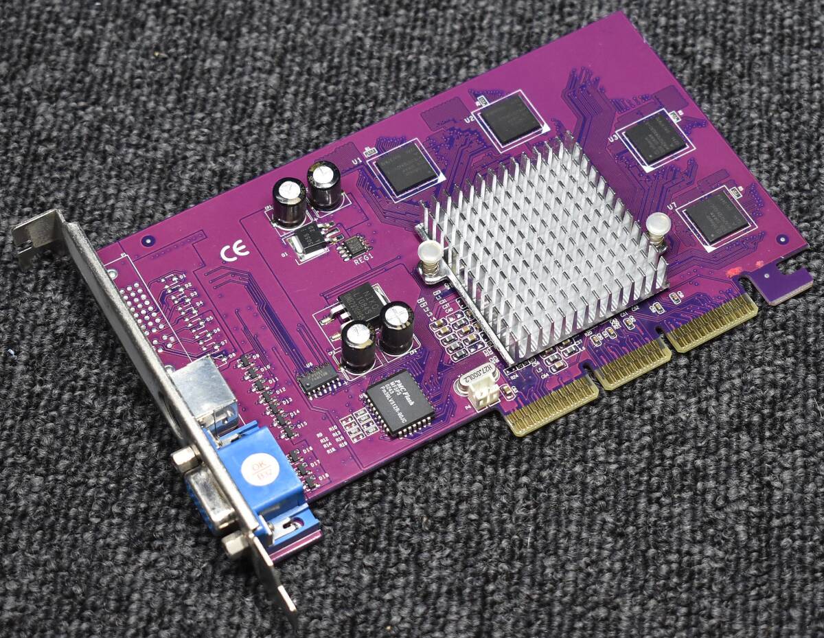 NVIDIA GeForce 4 MX440 SE (AGP 64MB TV-OUT) 搭載 動作確認済/中古品 (管:AGP14