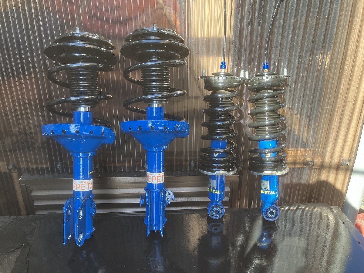 ｍ管理79258 レガシィ BP5 外し】★エナペタル E12 ビルシュタインRSRダウンサス 減衰力調整式 12段 リア Cリング車高調 1台分★