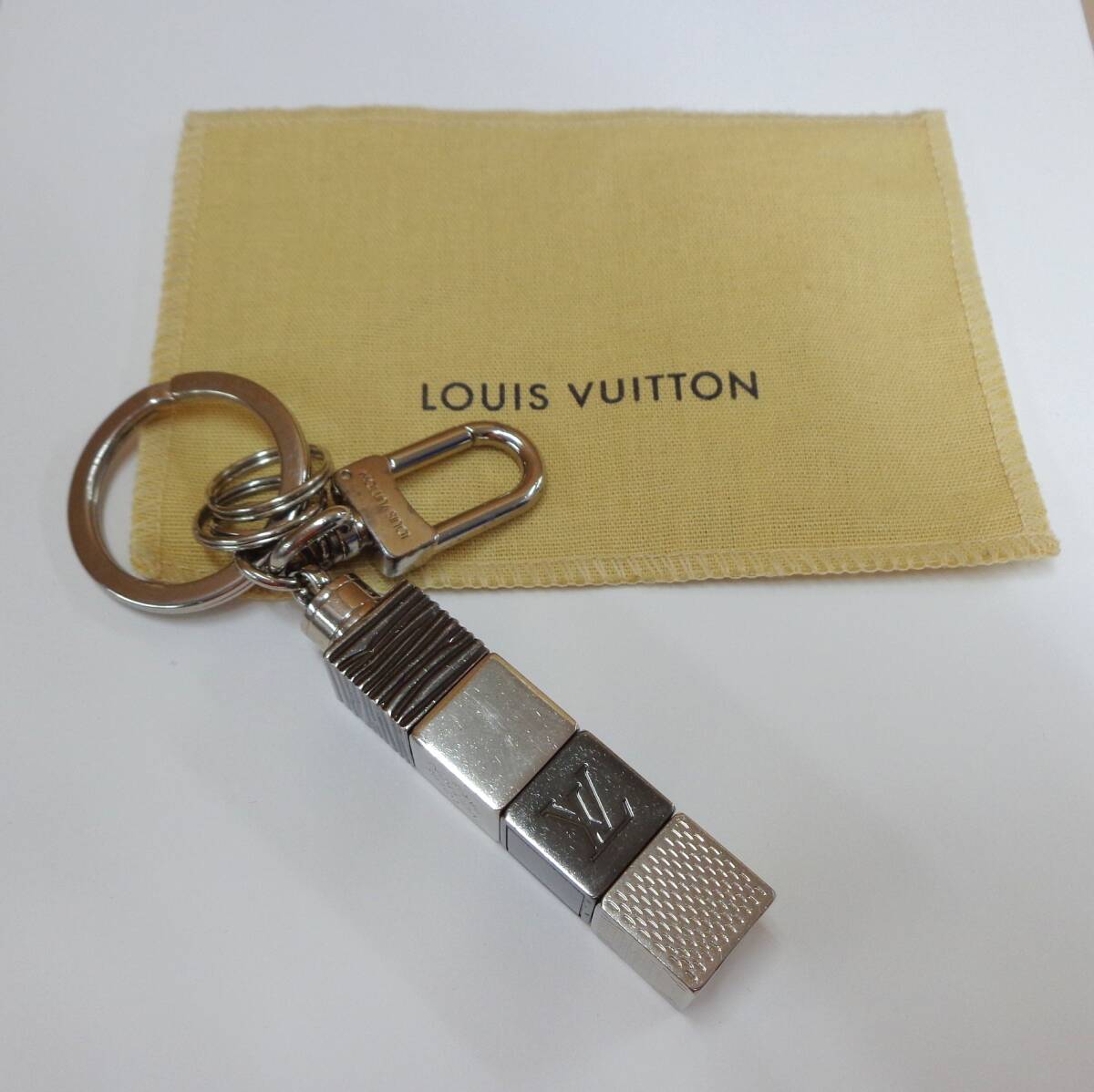 X26★LOUIS VUITTON キーホルダー ポルト クレ・キューブ ルイヴィトン