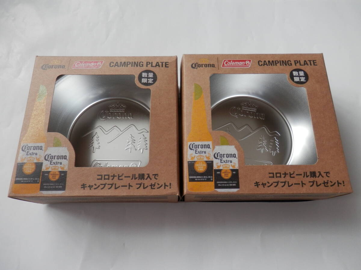 コロナビール×コールマン　キャンププレート　２個
