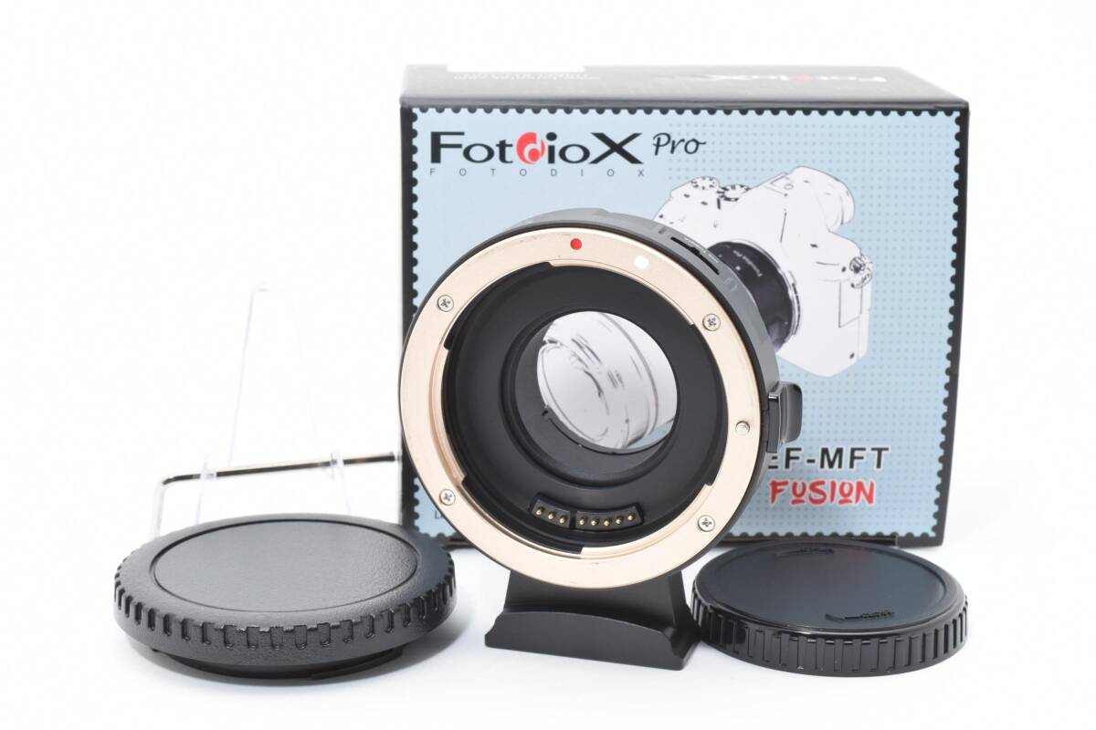 ★衝撃の極上美品★ Fotodiox EF-MFT FUSION Smart AF Adapte【EFレンズ → マイクロフォーサーズマウント】　　28-48-5#56#7550