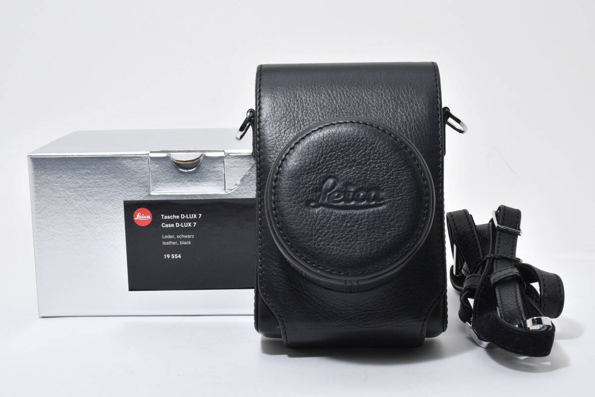 ★良品★ ライカ LEICA D-LUX7用 レザーケース ブラック 19554 ★元箱 ★希少！　　　28-38#74 #7571