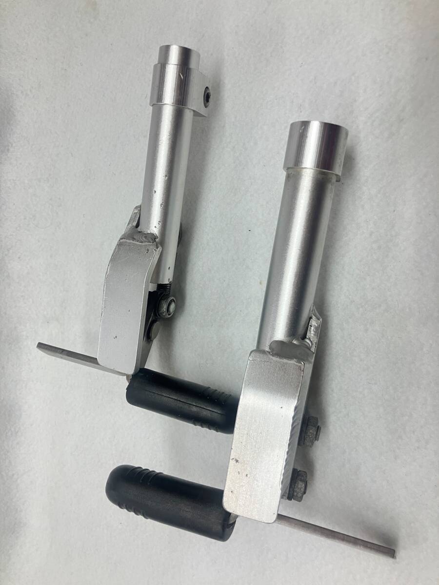 【中古現状品】車イス用部品　駐車ブレーキ　ストッパー　左右セット 　A