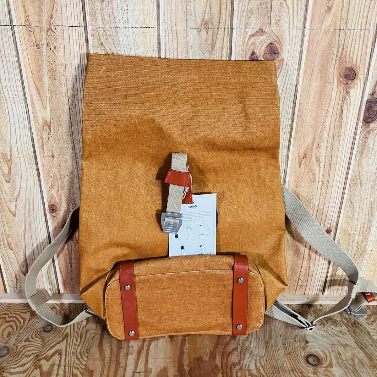 ◯ 未使用 BROOKS ENGLAND PICKWICK バックパック 24L キャンバス 伊製 新品タグ付 リュック ブルックス サイクリング