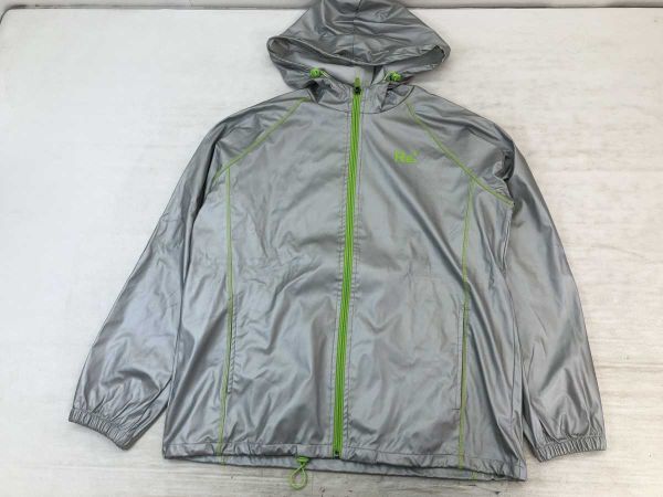 リファナー Re FEFANER ウェルネス トレーニング サウナスーツ ジップパーカー ジャケット 男女兼用 ポリエステル100% M シルバー