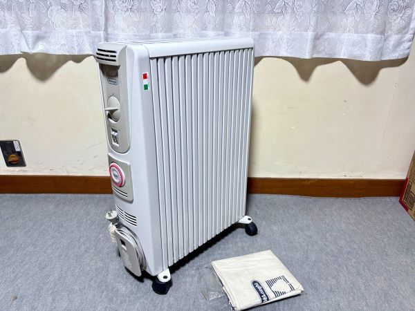 ★デロンギ オイルヒーター 091521TEC ４畳～10畳 DeLonghi 通電 動作確認 製造年不明 タイマー未確認 1500W 暖房器具 ヒーター 現状品