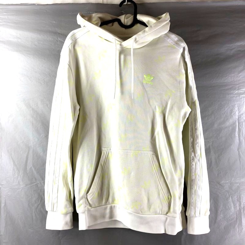 アディダス adidas パーカー ロゴプリント ロゴワンポイント刺繍 白 810833