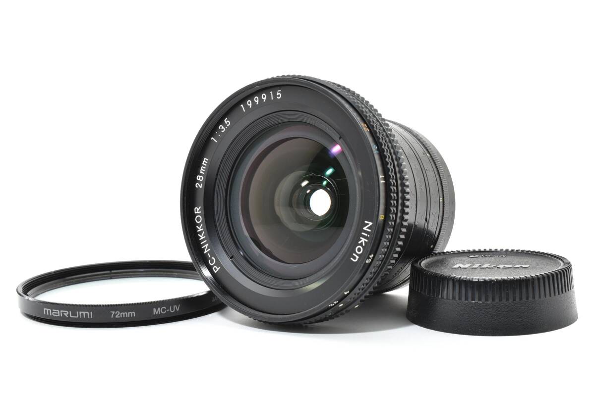 ★希少★ Nikon PC-NIKKOR 28mm F3.5 ニコン マニュアルフォーカス 単焦点 チルトレンズ 一眼レフカメラ