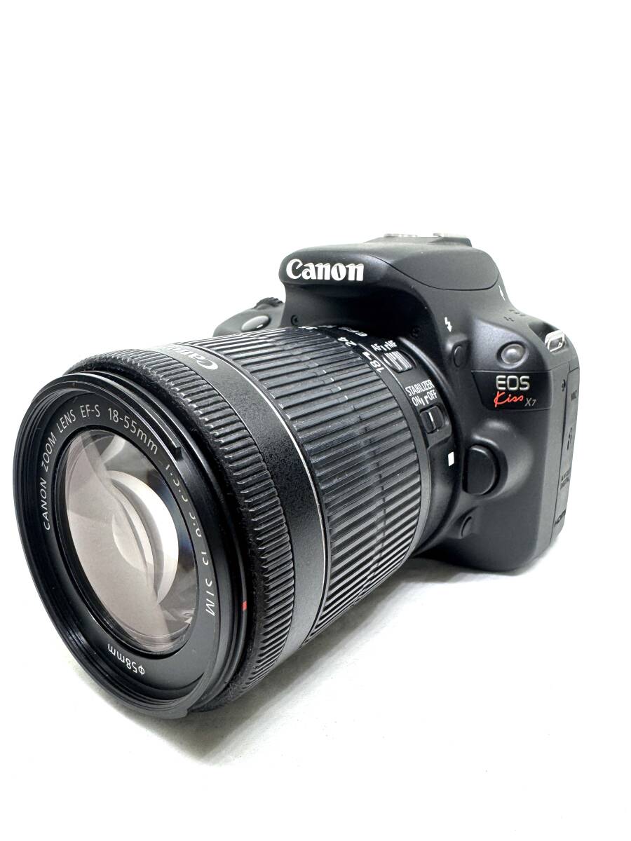 ★良品★Canon キャノン EOS Kiss X7 / EF-S 18-55mm F3.5-5.6 IS STM★　#339 　#346