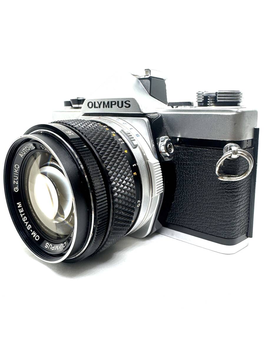 ★良品★OLYMPUS オリンパス OM-1 シルバー/G.ZUIKO AUTO-S 50mm F1.4 MF 一眼レフ フイルムカメラ露出計・シャッター全速OK★ #381 #203　