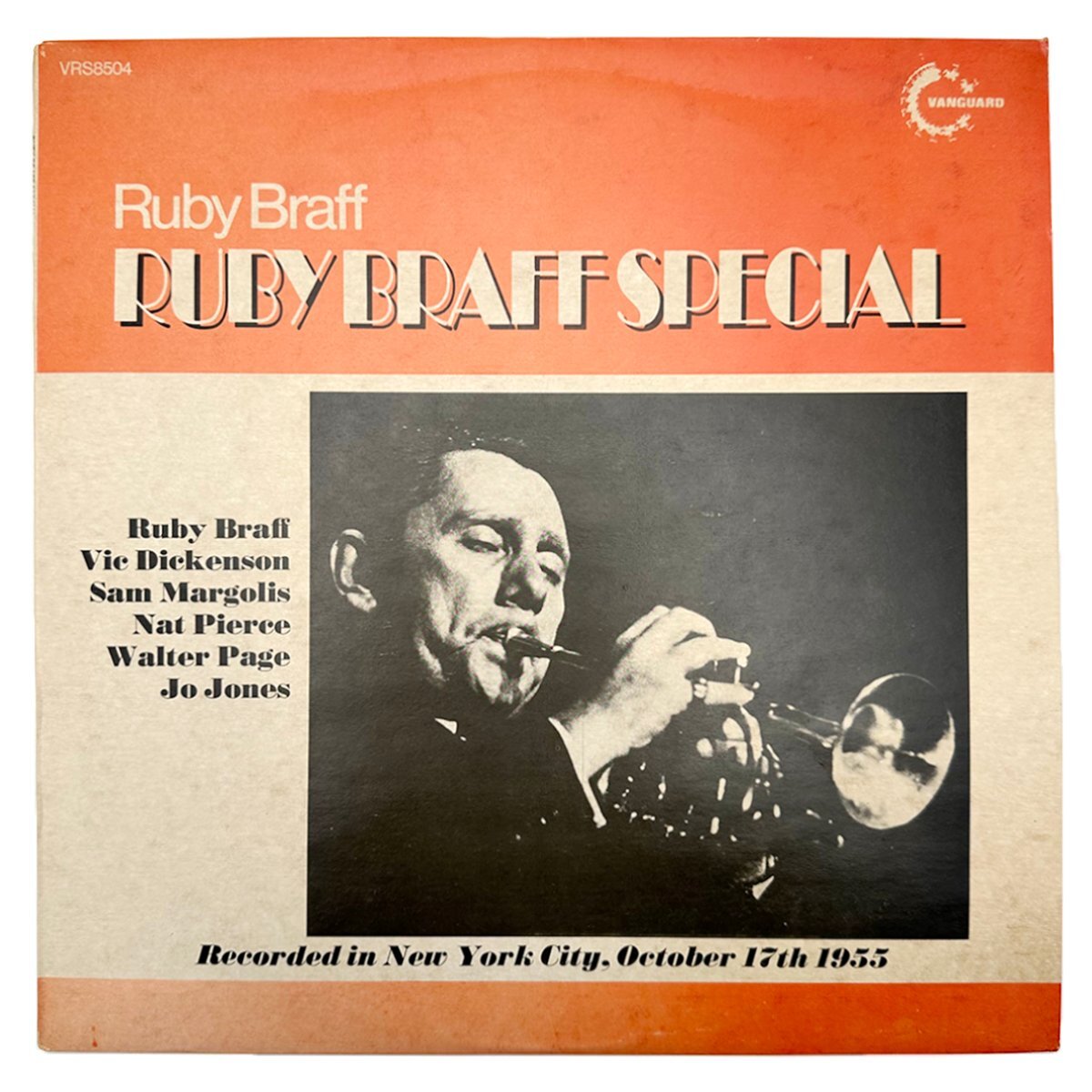 【レコード】ルビー ブラフ(RUBY BRAFF) ルビーブラフ スペシャル(RUBY BRAFF SPECIAL) VRS8504 UK盤 JAZZ VANGUARD 送料880円