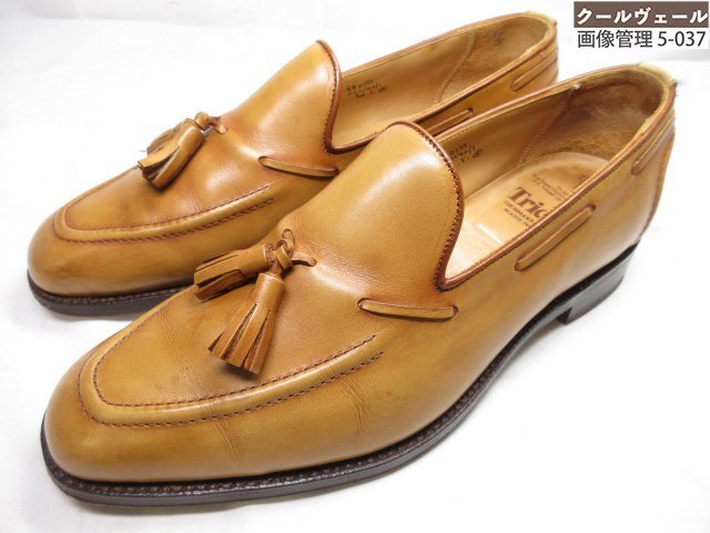 HH美品 【トリッカーズ TRICKER'S】 JS6142 8801 タッセルローファー スリッポン シューズ 靴 (メンズ) size8.5-5 ブラウン系 ◇37MZA8685