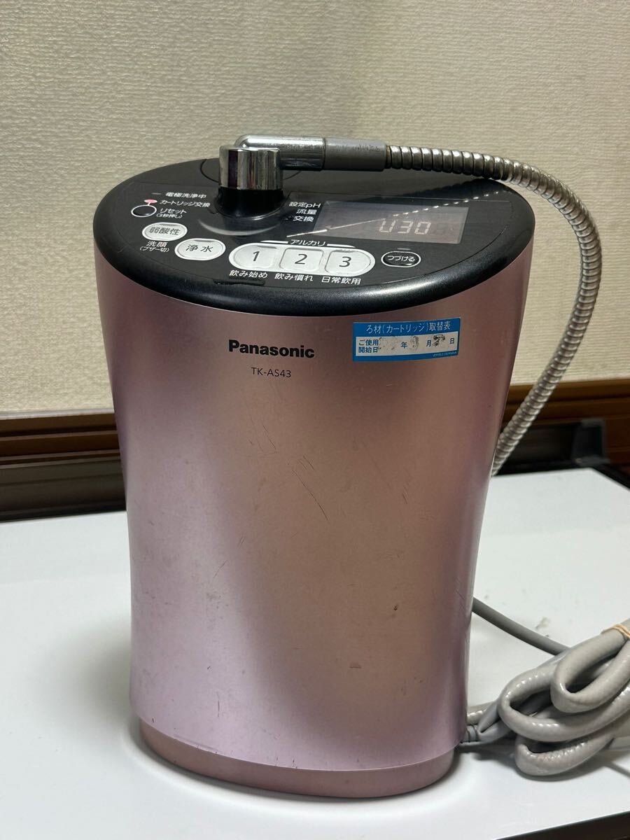 Panasonic パナソニック アルカリイオン整水器 連続式電解水生成器 TK-AS43 日本制 中古