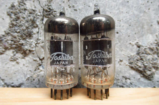 Toshiba 東芝 Hi-Fi 12AX7A 真空管 2本セット 現状品 管理7k1212R-J1