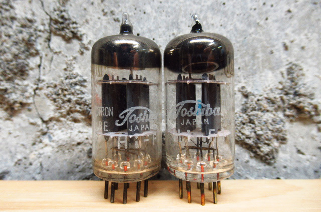 Toshiba 東芝 Hi-Fi 12AX7A 真空管 2本セット 現状品 管理7k1212S-I6