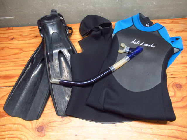 ダイビングまとめ フィン ウェットスーツ シュノーケル TUSA hele i waho 管理7S1201G-G2