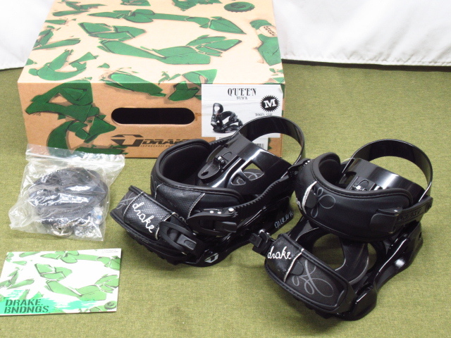 DRAKE ドレイク QUEEN BLACK ブラック Mサイズ ビンディング 女性向け スキー スノーボード用品 管理7H1210D-A4