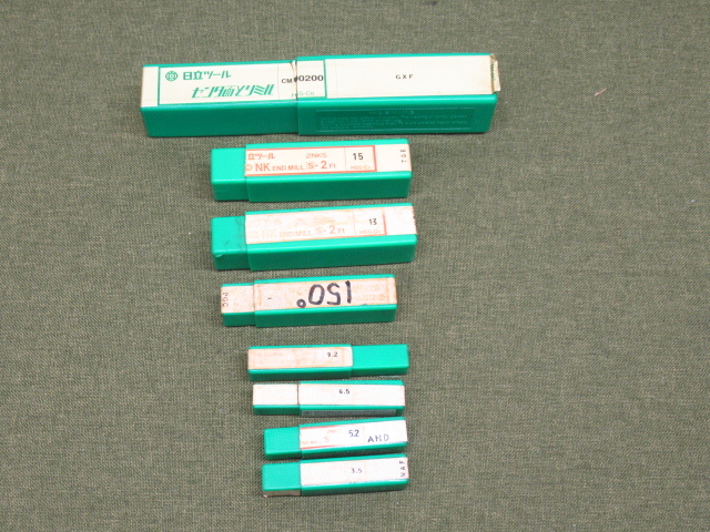 エンドミル まとめ 日立ツール 8個セット 切削工具 フライス盤 現状品 管理7H1217D-L1