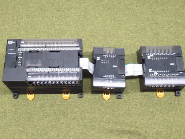 動作未確認 現状品 omron オムロン CP1E-N40DT-A / CP1W-8ED / CP1W-16ET CPシリーズ CP1E CPUユニット 管理7H1218N-B5