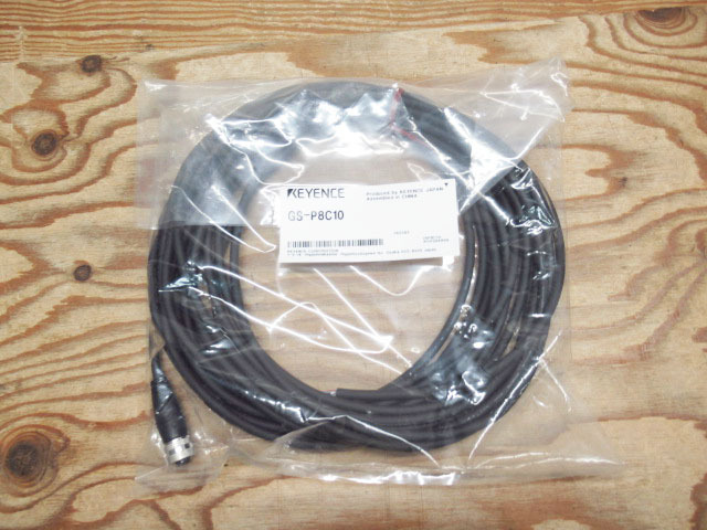新品未使用 KEYENCE キーエンス GS-P8C10 M12 コネクタタイプ 標準ケーブル 管理7S1224G-A4