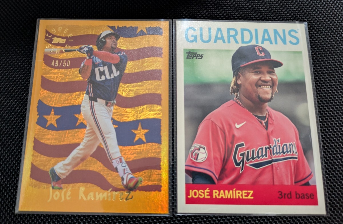 2025 Topps archives Jose Ramirez ホセ・ラミレス Cyber Stats /50