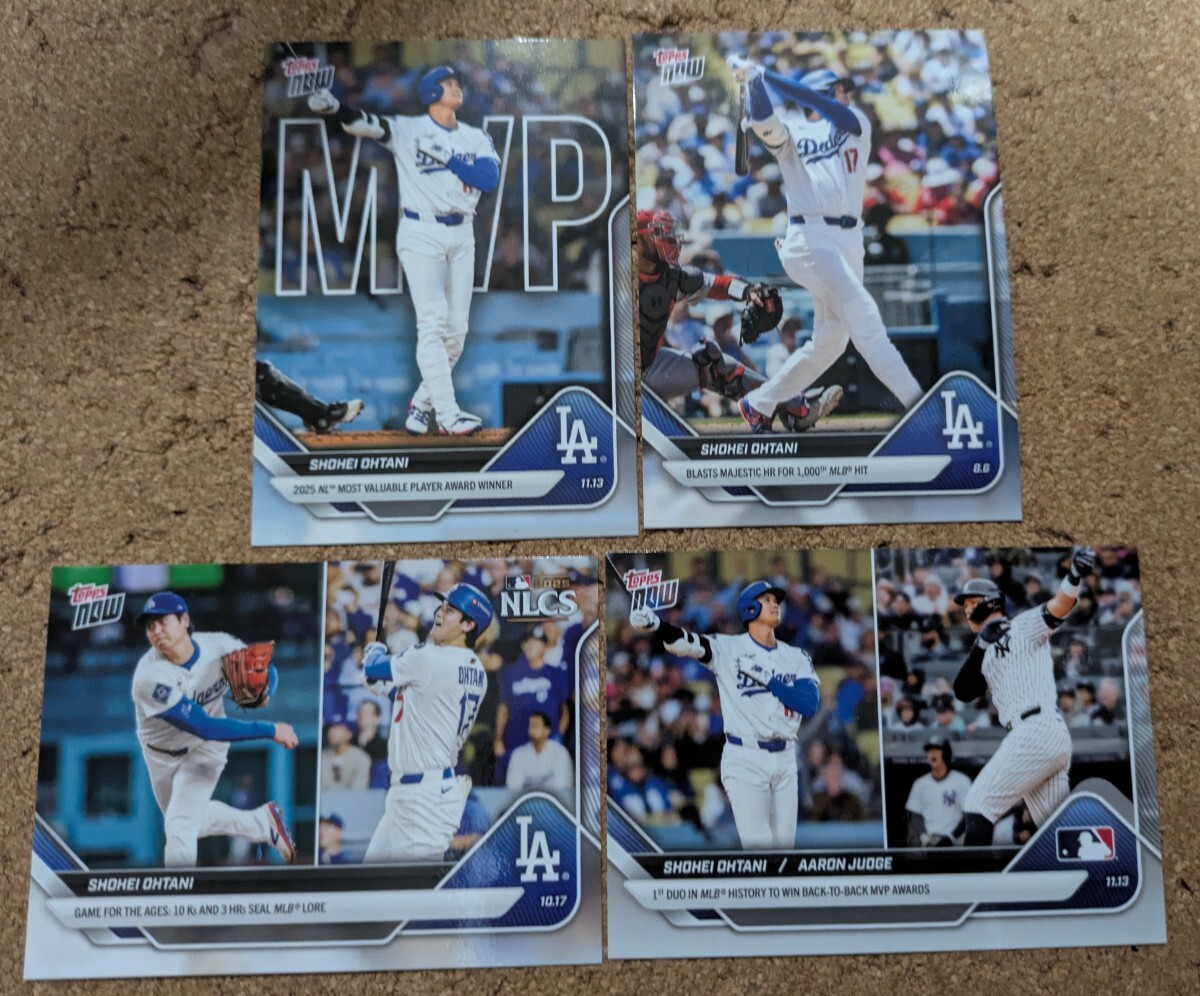 Topps Now 大谷翔平　4枚セット