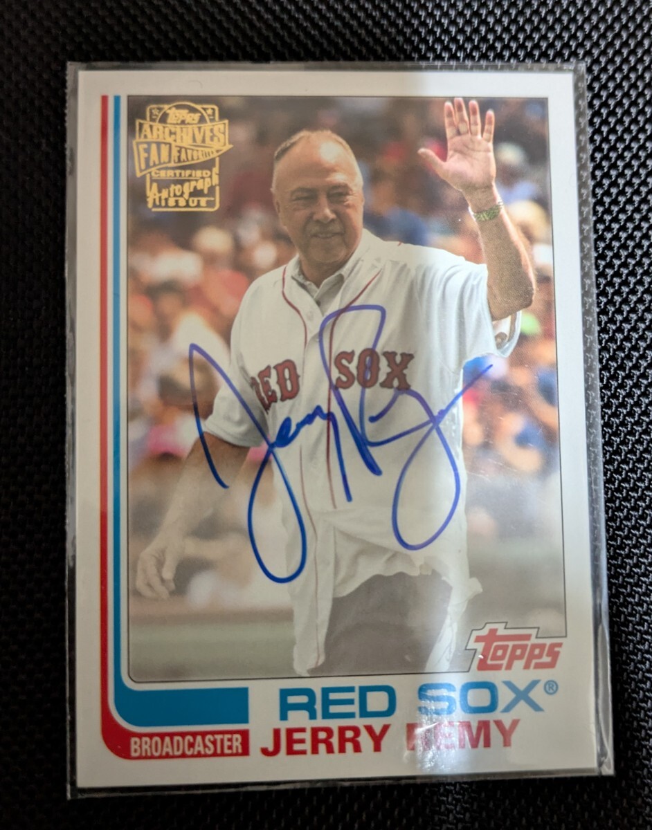  2019 Topps Archive Jerry Remy Fan Favorite Red Sox Broadcaster Autograph 1982 Design 