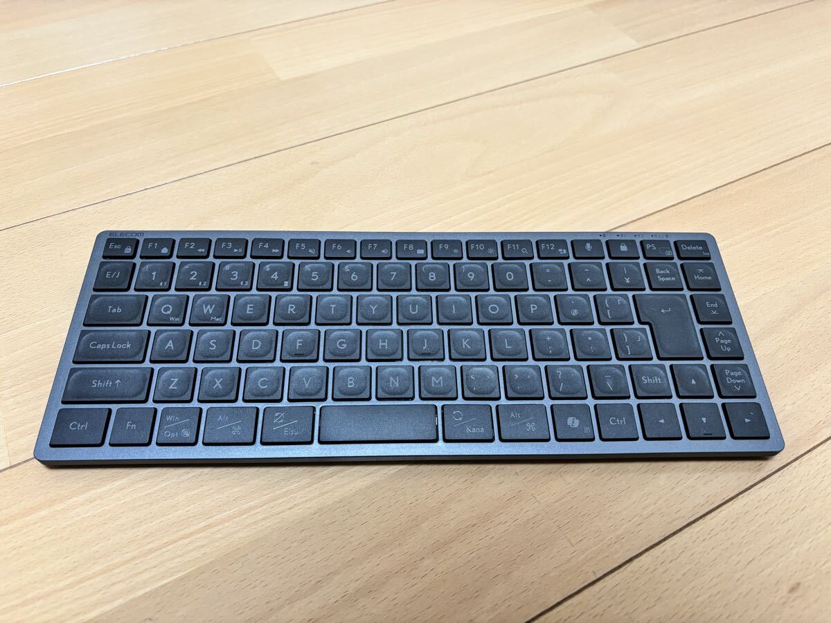 【新品同様品 / 送料無料】 エレコム ELECOM ワイヤレスキーボード Precisionist mini テンキーレス Bluetooth 無線2.4GHz TK-PN1075MPBK