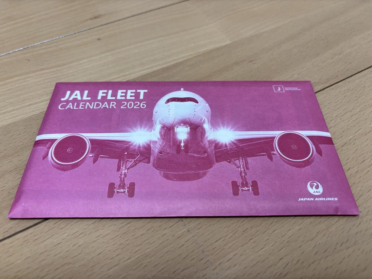【新品未使用 / 送料無料】 JAL 日本航空 FLEET 卓上カレンダー 2026