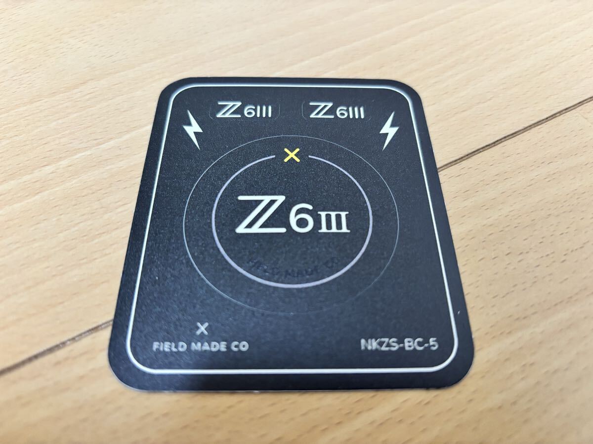 【新品未使用 / 送料無料】 FIELD MADE インジケーター ステッカー ニコン Nikon Z6 Ⅲ ボディキャップ用